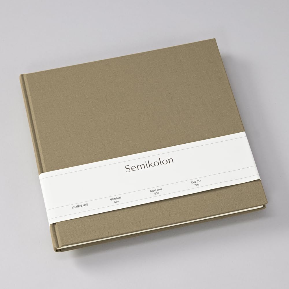 SEMIKOLON Slim — Livre d’or 25 x 23 cm 100 pages beige fango – Image 2