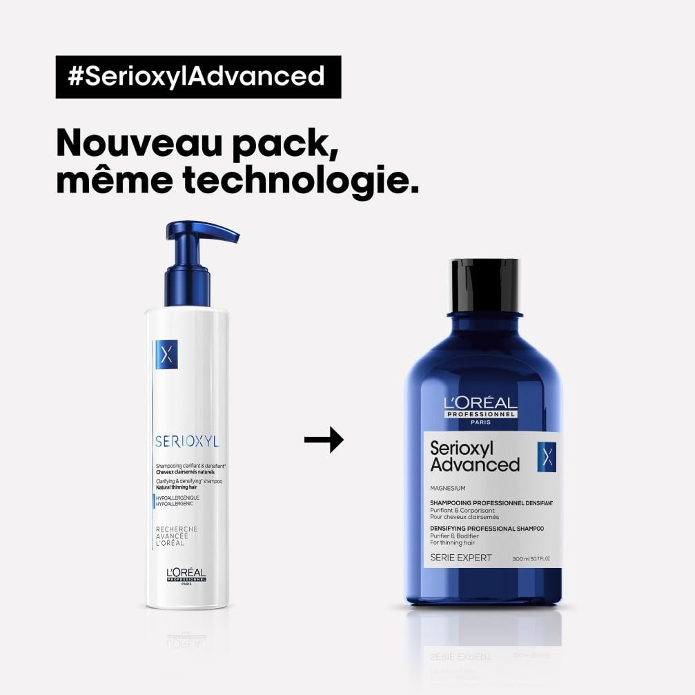 L'OREAL PROFESSIONNEL Serioxyl Advanced — Shampoing densifiant 300 ml – Image 6