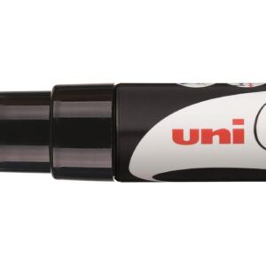 UNI-BALL — Marqueur craie pointe large biseautée 8 mm noir