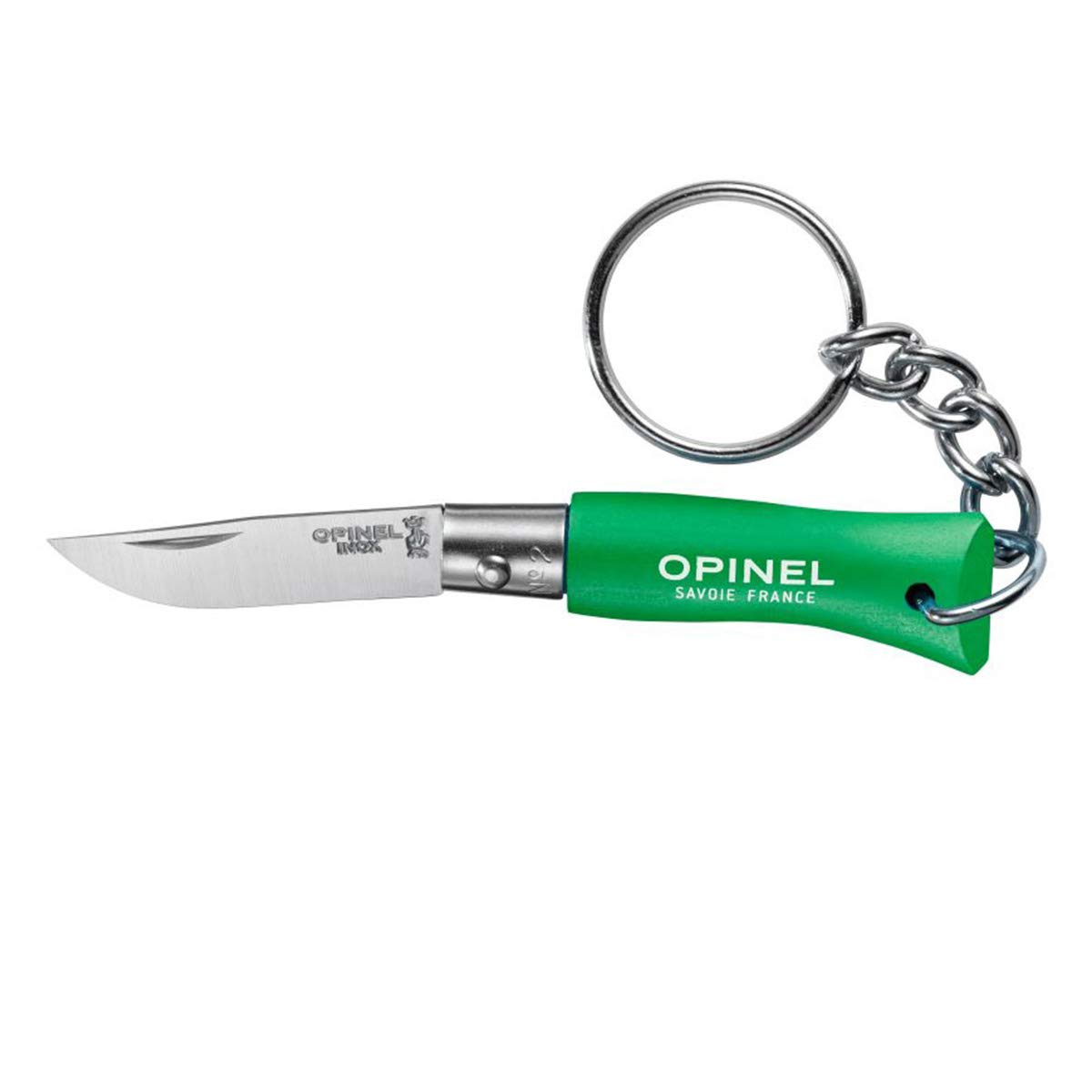 OPINEL N°02 — Couteau porte-clés vert