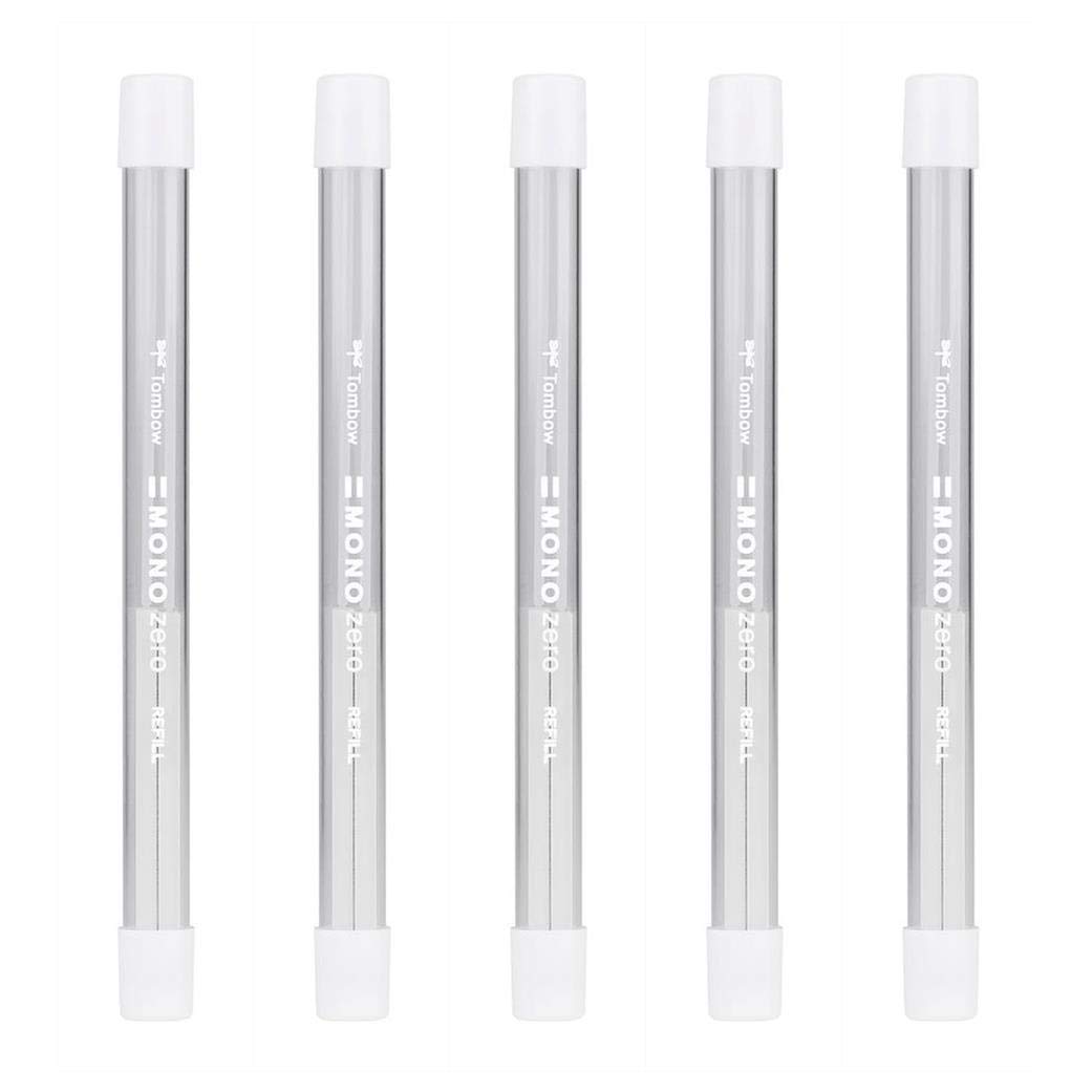 TOMBOW Mono Zero — Lot de 5 recharges pour gomme 2,5 x 5 mm