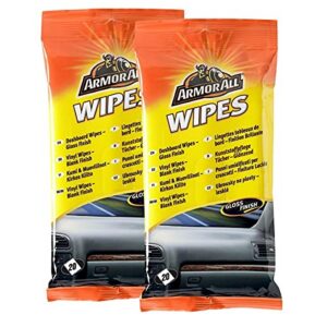 Lot de 2 lingettes pour tableau de bord — finition brillante