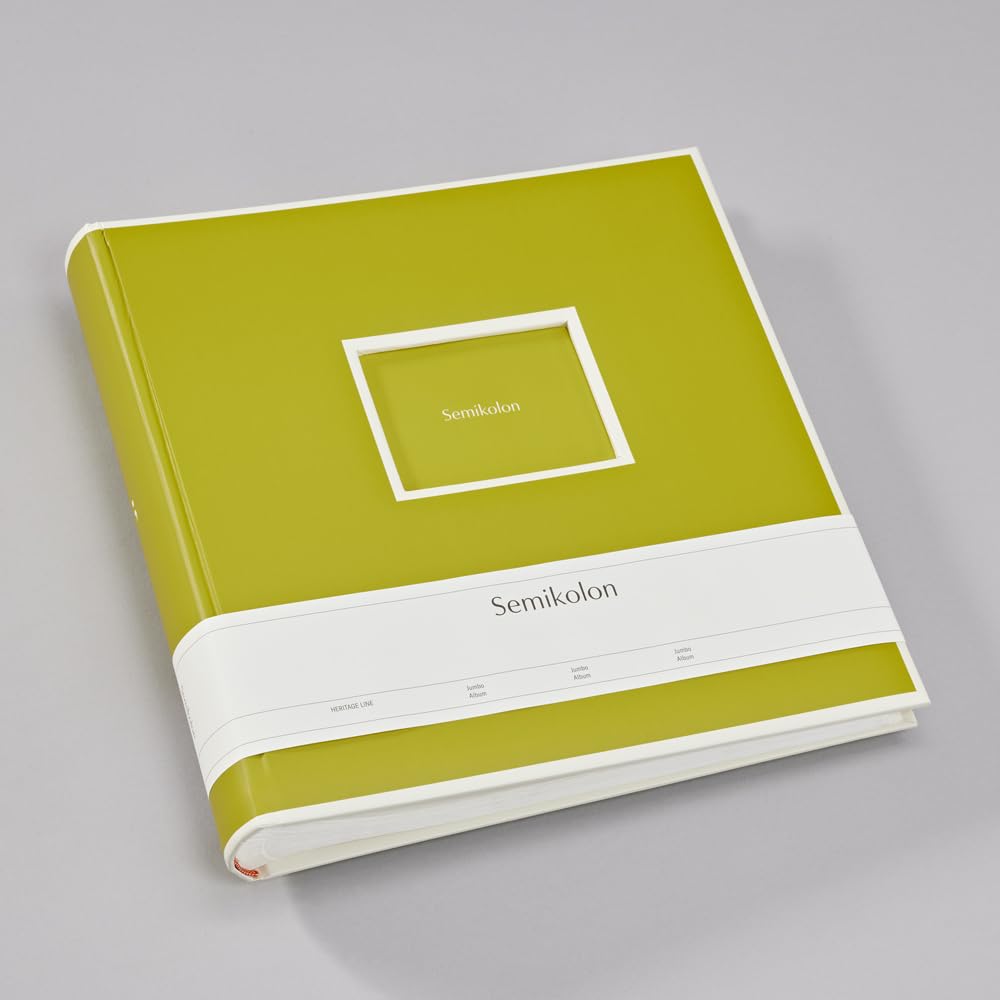 SEMIKOLON Album Jumbo — album photo 30 x 30 cm vert matcha