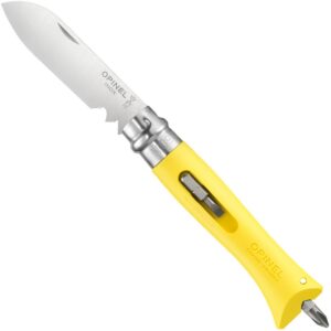 OPINEL N°09 — couteau de bricolage jaune multifonction