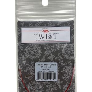 ChiaoGoo TWIST RED — Câble mini pour aiguilles 13 cm