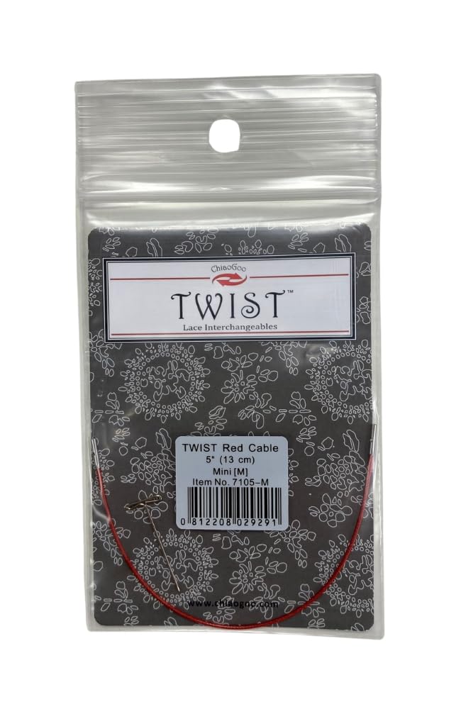 ChiaoGoo TWIST RED — Câble mini pour aiguilles 13 cm