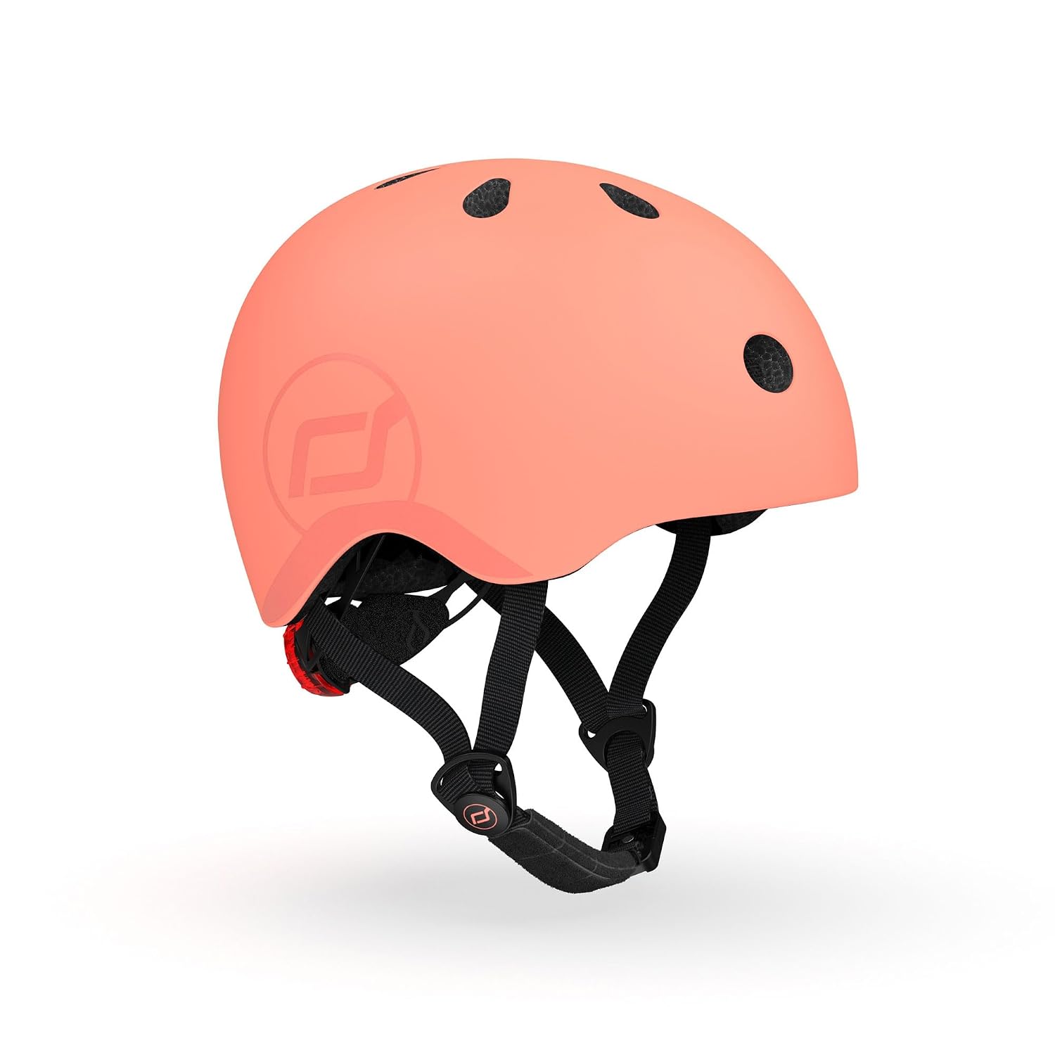 Scoot & Ride — Casque de vélo enfant pêche 51 à 55 cm