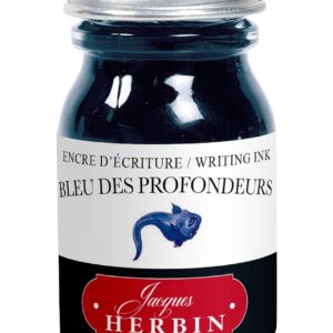 JACQUES HERBIN — Flacon d’encre 10 ml Bleu des profondeurs