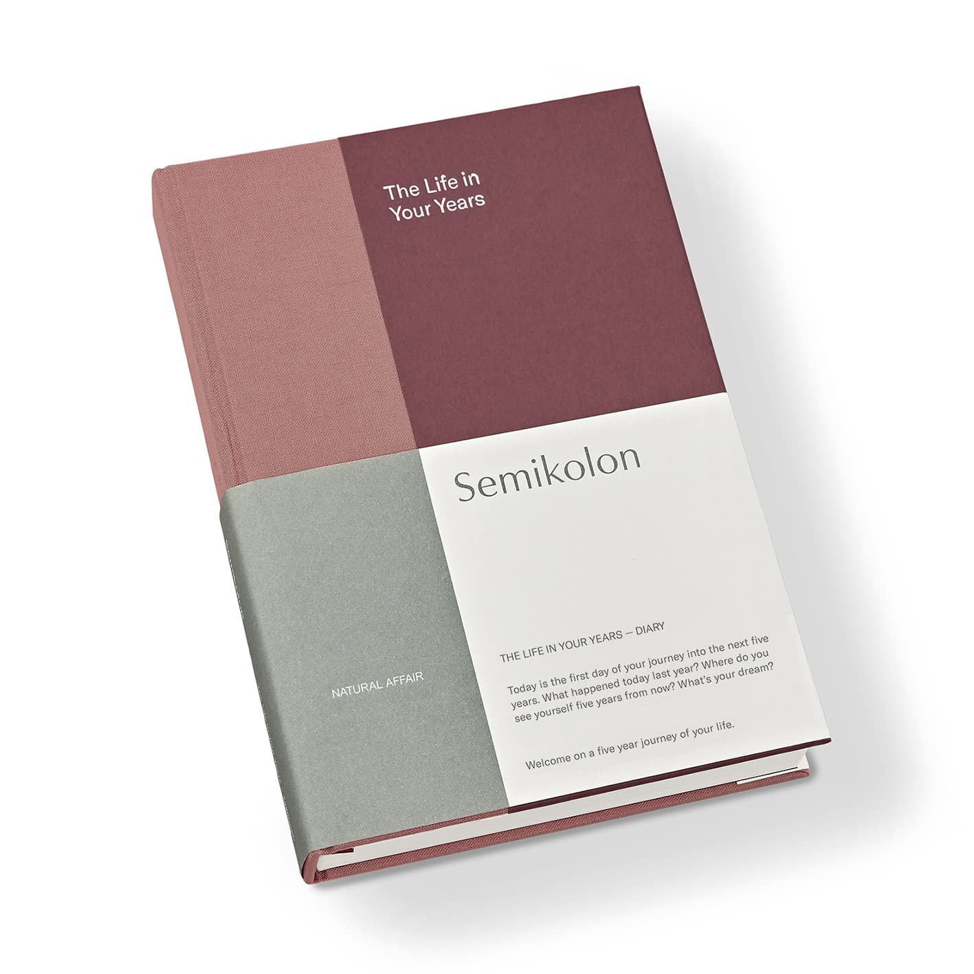 SEMIKOLON The Life in Your Years — journal intime 5 ans A5