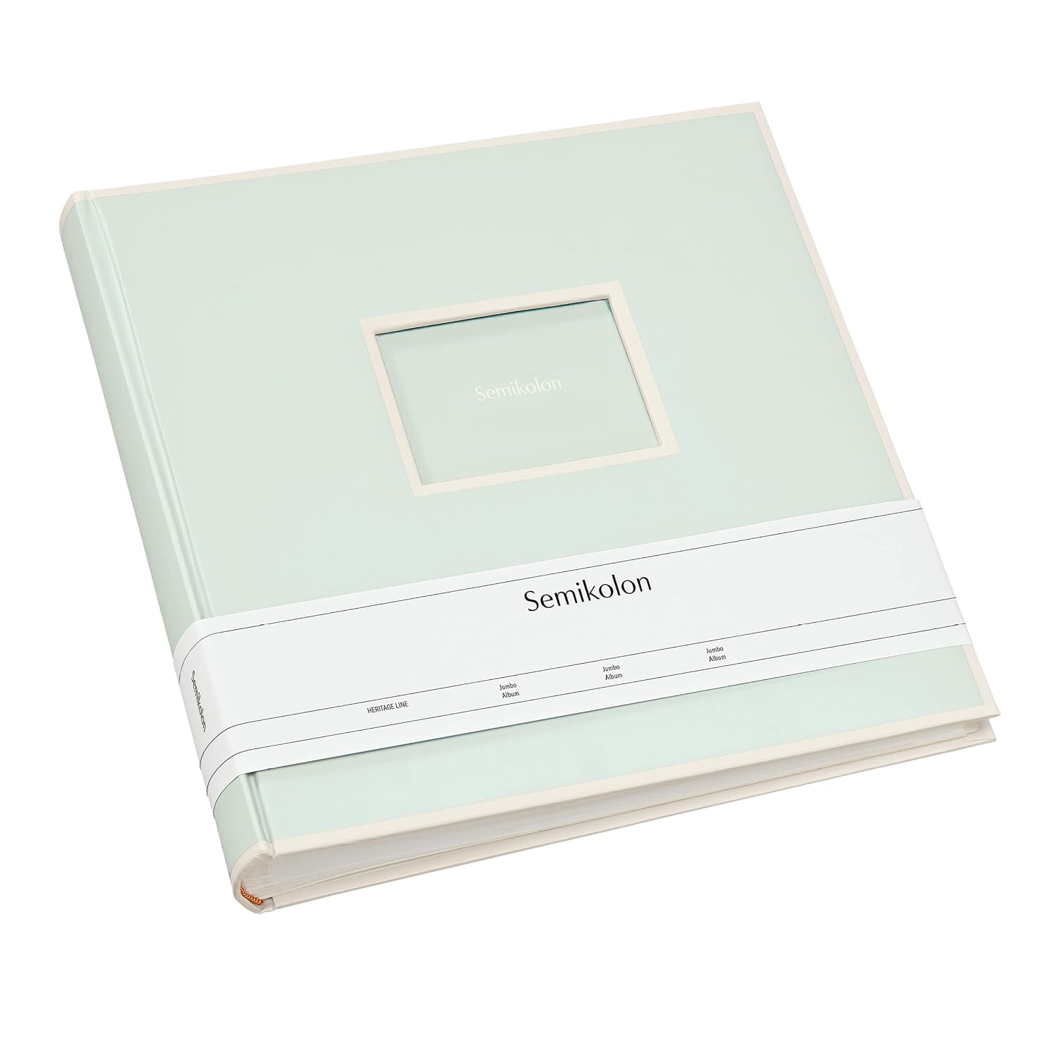 SEMIKOLON Album photo Jumbo — 30 x 30 cm vert mousse pastel