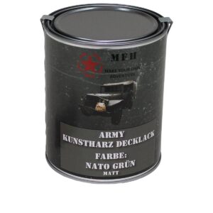 MFH — Bombe de peinture mate armée 1 l vert nato