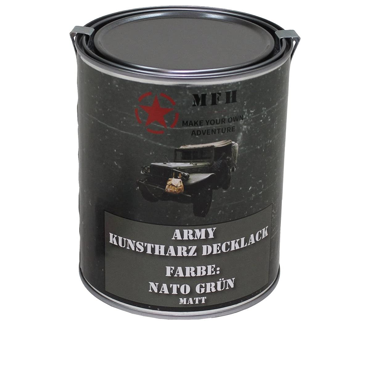 MFH — Bombe de peinture mate armée 1 l vert nato