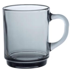 DURALEX Versailles — Lot de 6 mugs en verre trempé gris 26 cl