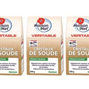 MAISON NET — Cristaux de soude 500 g, lot de 3