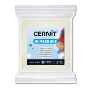 CERNIT Number One — Pâte polymère à cuire blanc 250 g