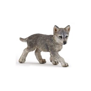 PAPO — Figurine bébé loup multicolore