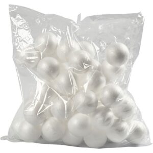 CREATIV — Boules en polystyrène lot de 50
