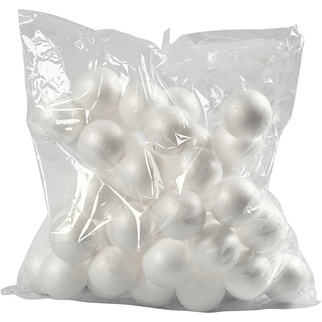 CREATIV — Boules en polystyrène lot de 50