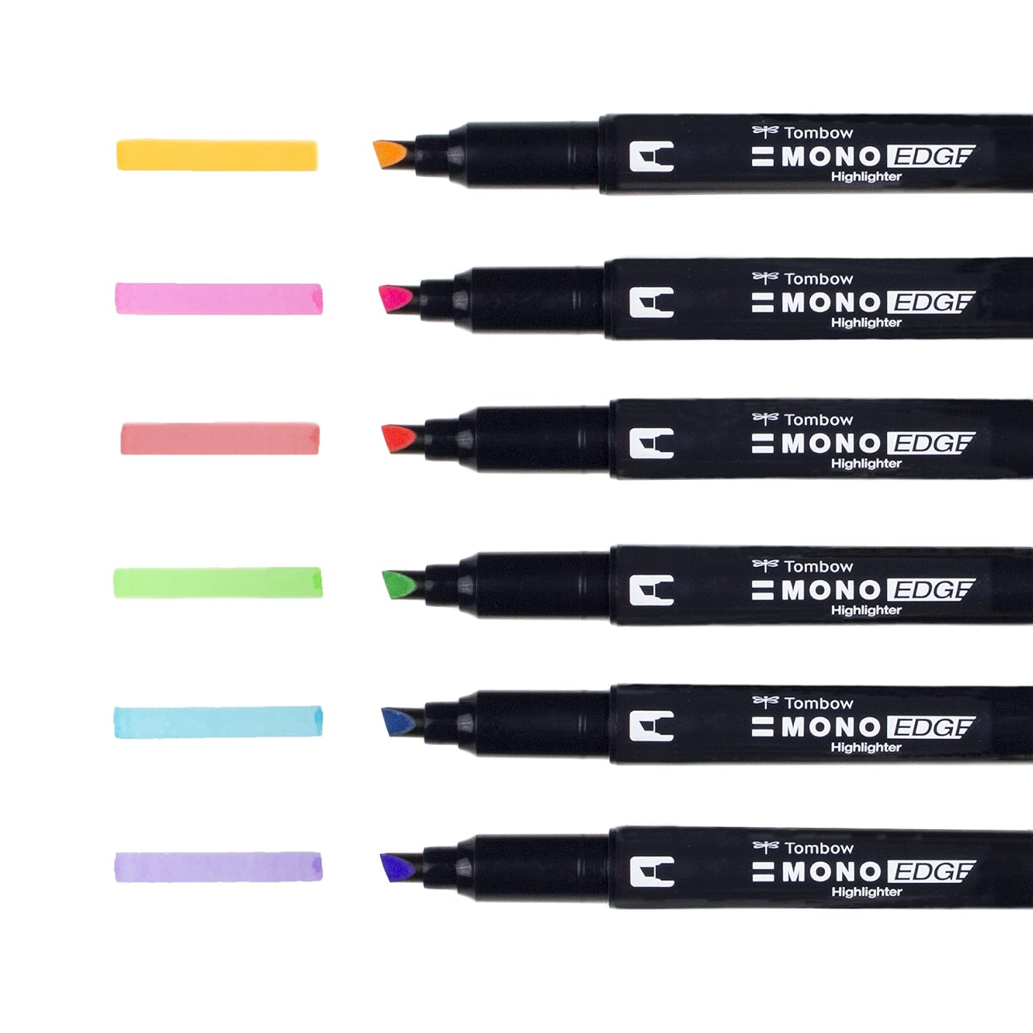 TOMBOW Mono Edge — Kit de 6 surligneurs double pointe – Image 6