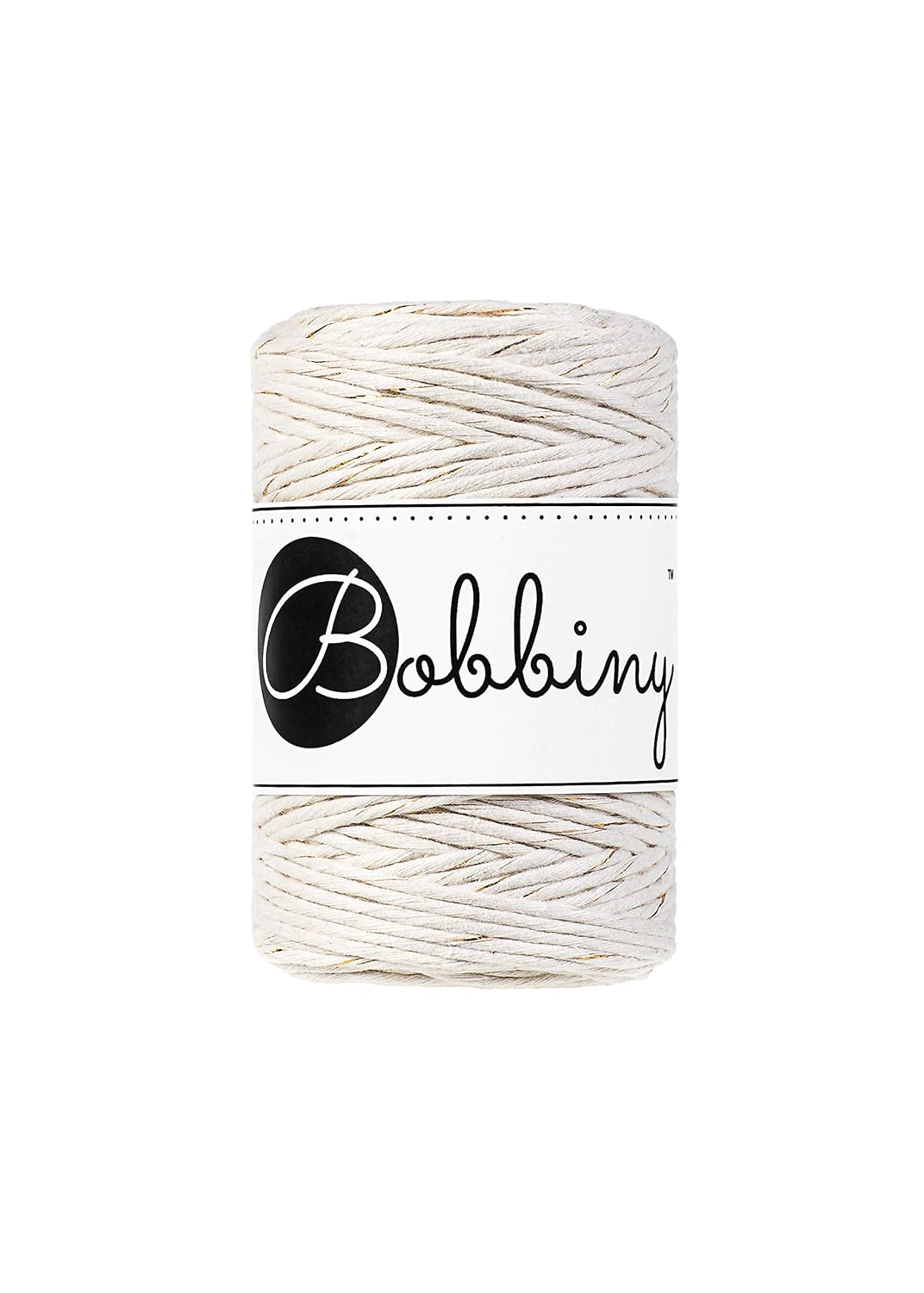 Bobbiny — Cordon macramé simple torsion 1,5 mm 100 m