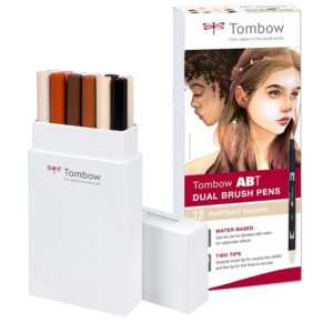 TOMBOW ABT Dual Brush Pen — Feutres à deux pointes 12 couleurs