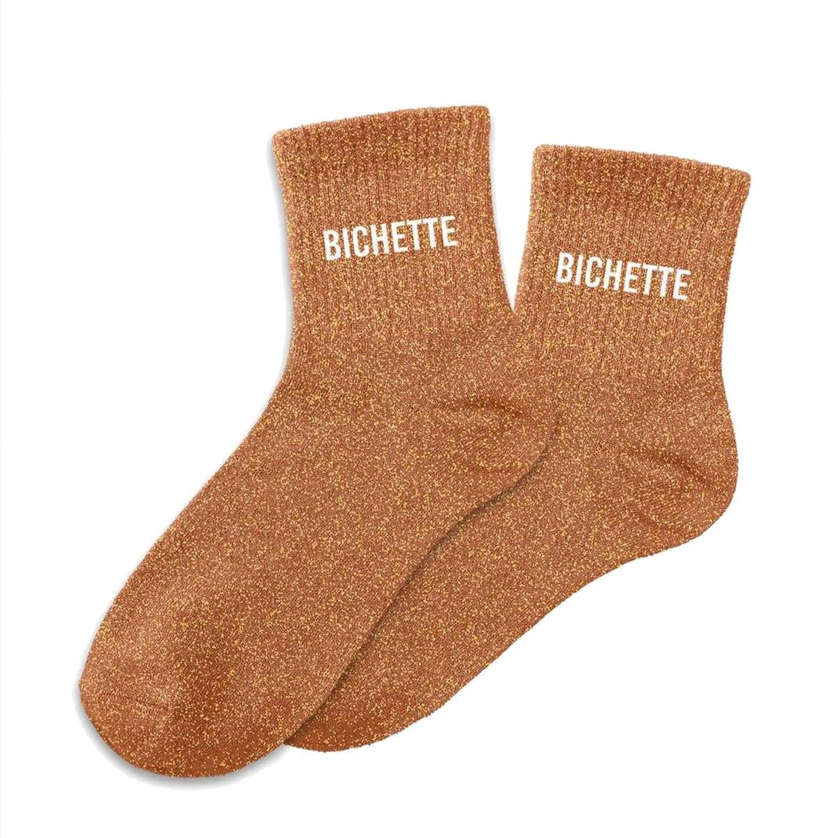 STC — Chaussettes à paillettes bichette