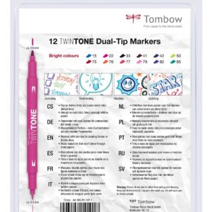 Alternative view of TOMBOW TwinTone — Feutres à deux pointes, kit 12 couleurs