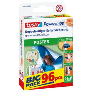 TESA Powerstrips — Bandes adhésives double-face pour posters x96