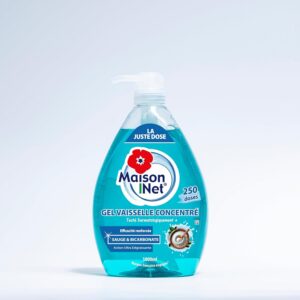 MAISON NET — Gel vaisselle bicarbonate et sauge 1 L