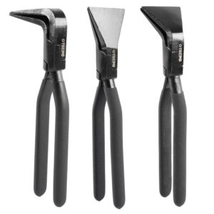 TECPO — Lot de 3 pinces à plier 0°, 45°, 90° 280 mm