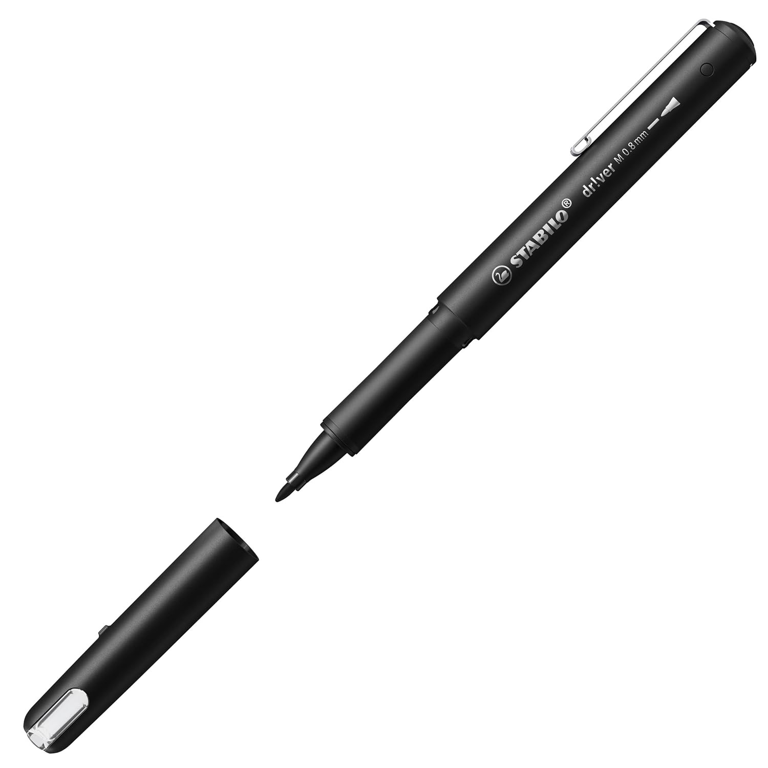 STABILO Dr!ver Series — Feutre fin premium noir 0,8 mm