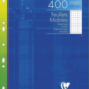CLAIREFONTAINE — Feuillets mobiles perforés A4 400 pages