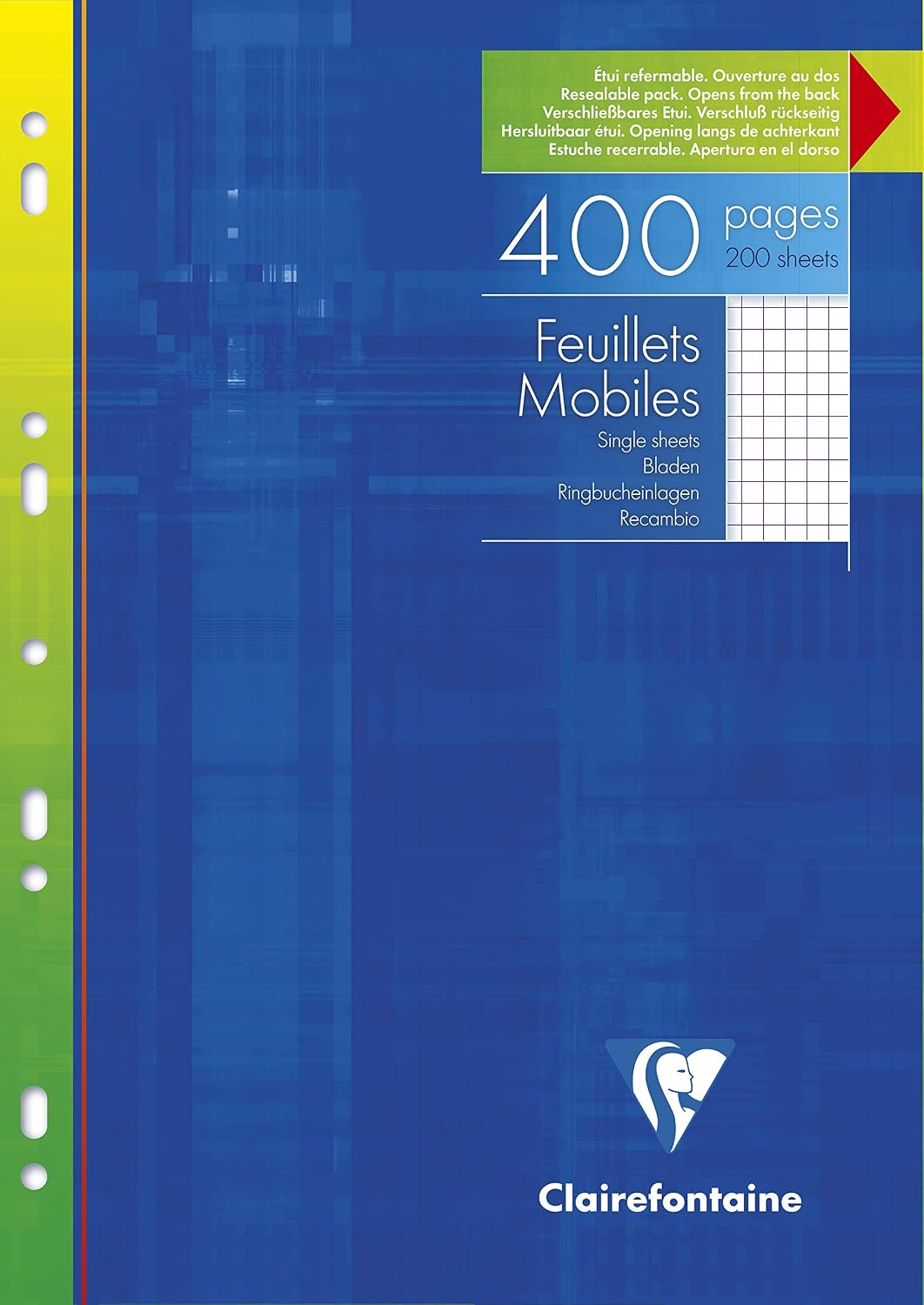 CLAIREFONTAINE — Feuillets mobiles perforés A4 400 pages