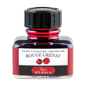 JACQUES HERBIN — Flacon d’encre 30 ml rouge grenat
