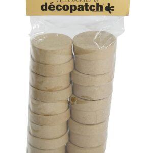 décopatch — Lot de 10 boîtes rondes en papier mâché 5x5x3 cm