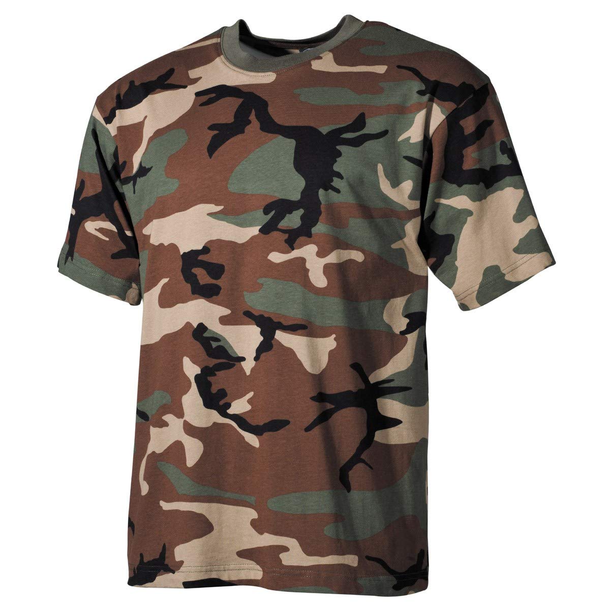 MFH — T-shirt camouflage Woodland taille XXL