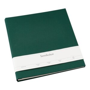 SEMIKOLON — Album à vis 28 x 31 cm extensible vert forêt