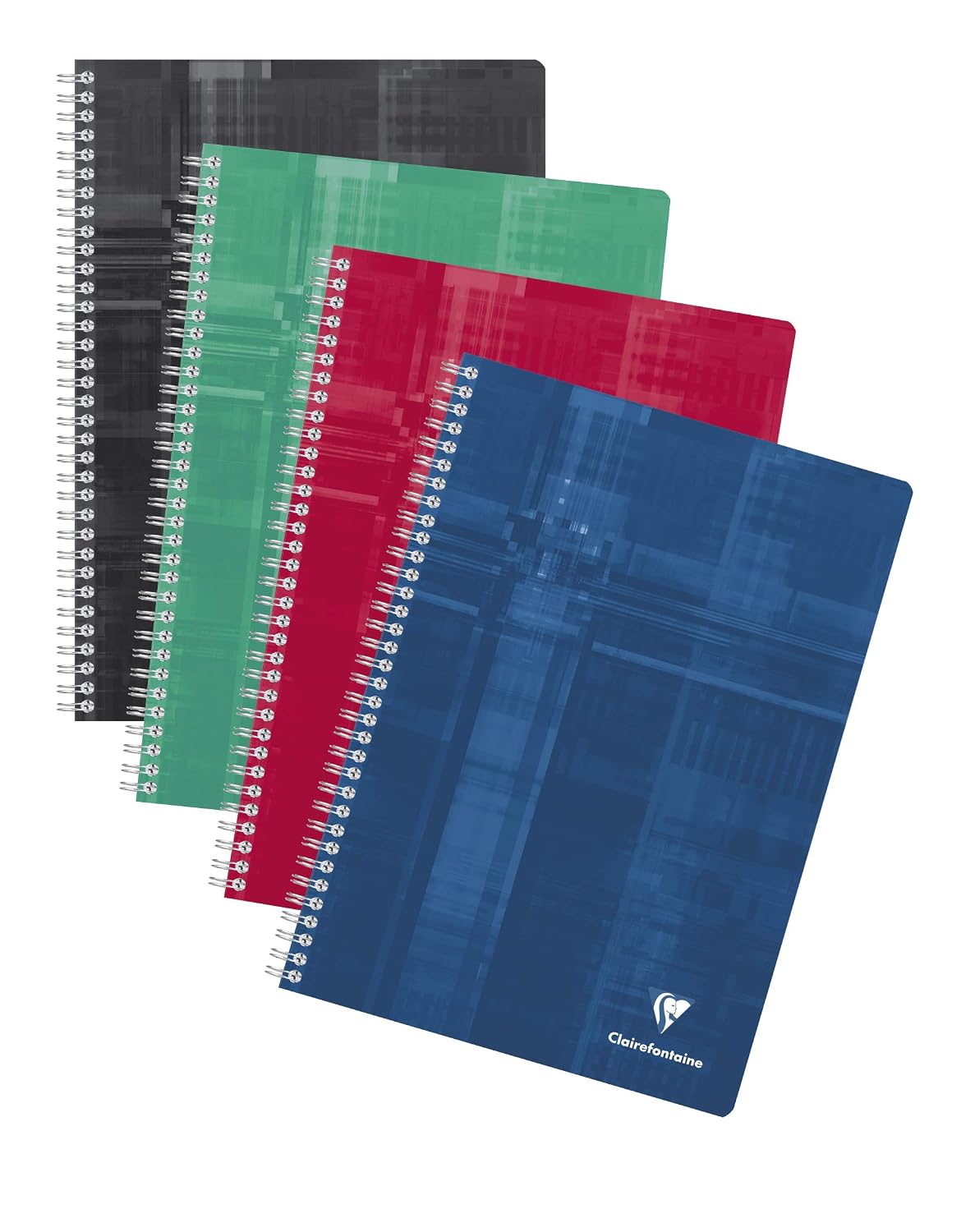 CLAIREFONTAINE — Cahier à spirale A4 180 pages grands carreaux