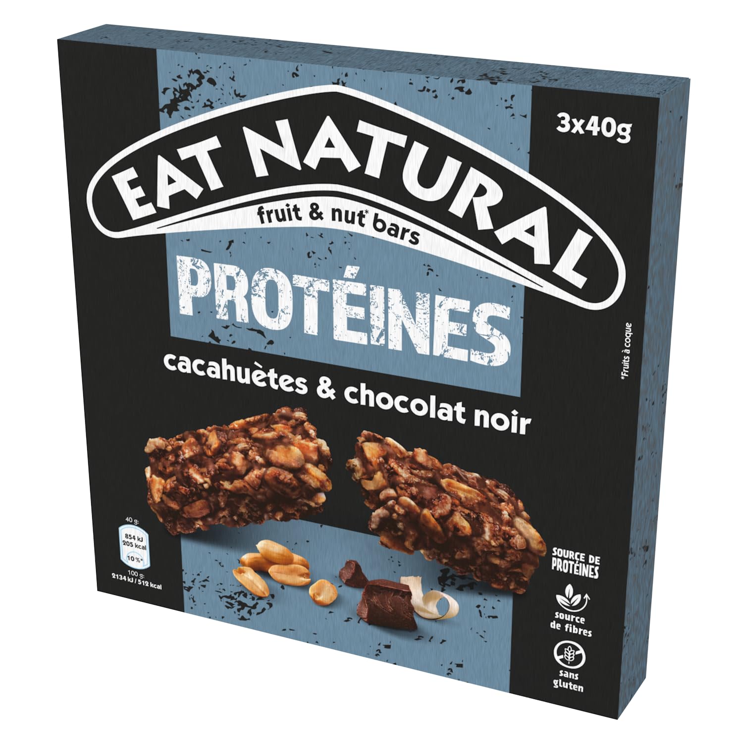 Barres protéinées sans gluten — cacahuètes et chocolat noir – Image 3