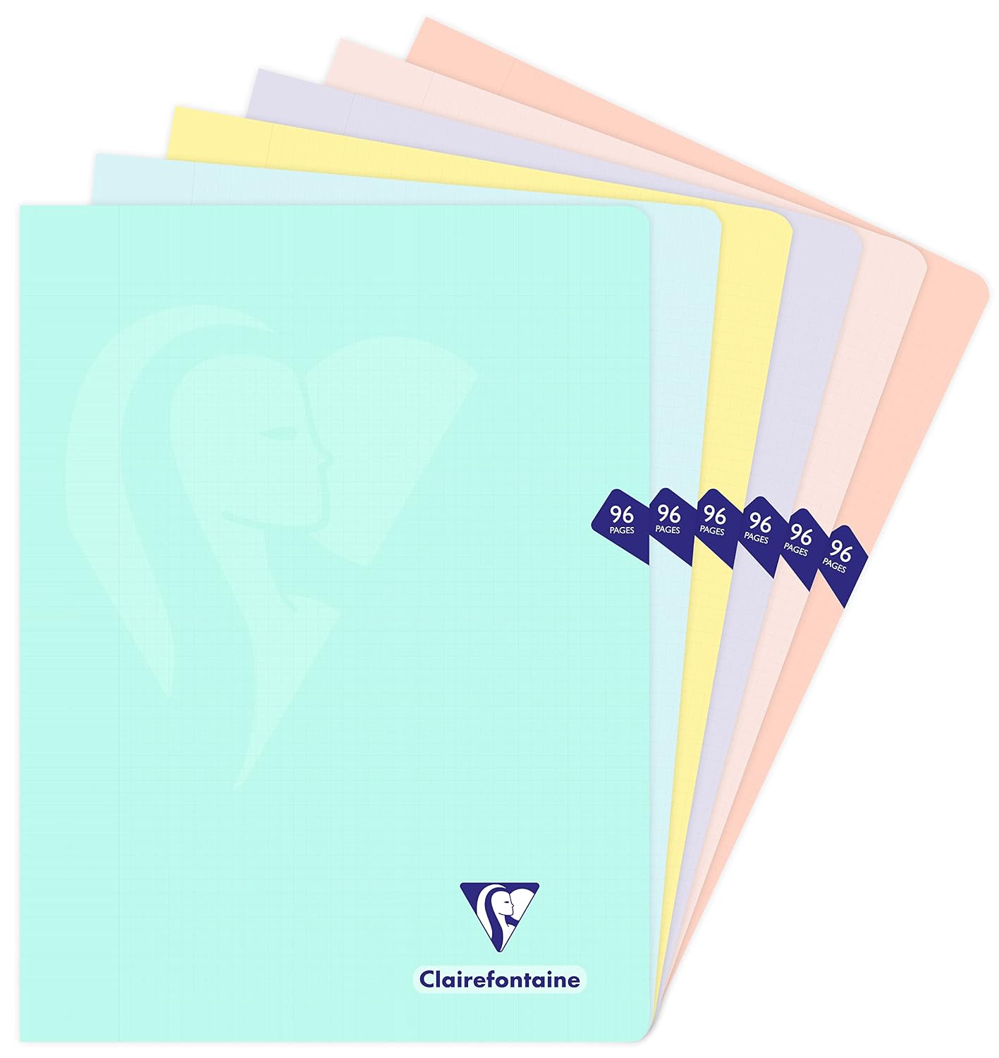 Clairefontaine Mimesys Pastel — Cahier agrafé 24x32 cm 96 pages