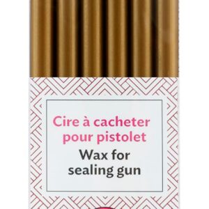 JACQUES HERBIN — Lot de 6 bâtons de cire pour pistolet or