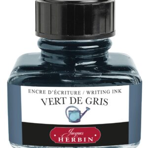 JACQUES Herbin — Flacon d'encre à écrire 30 ml Vert de gris