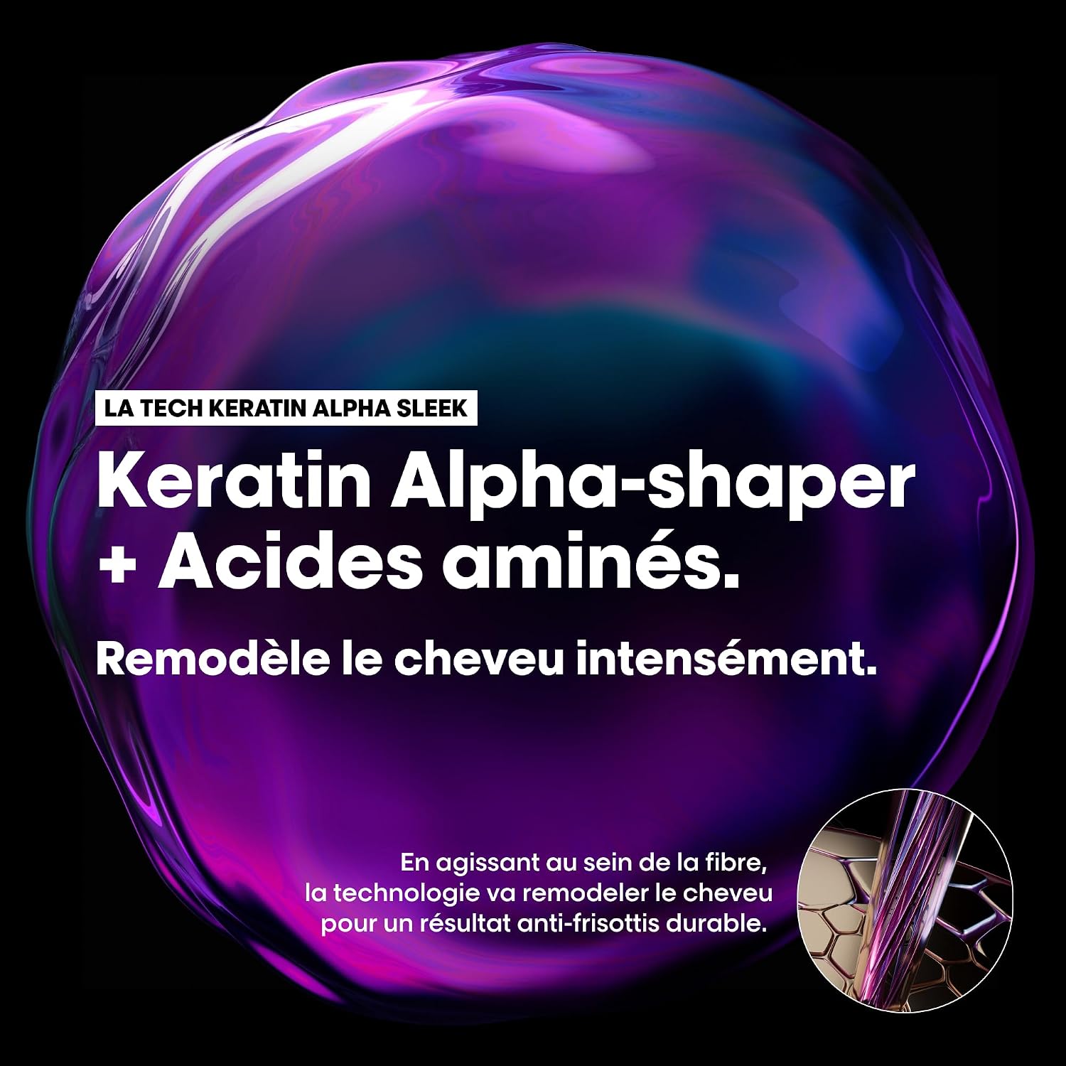 L'OREAL PROFESSIONNEL Alpha Sleek — Shampoing disciplinant 500 ml – Image 4