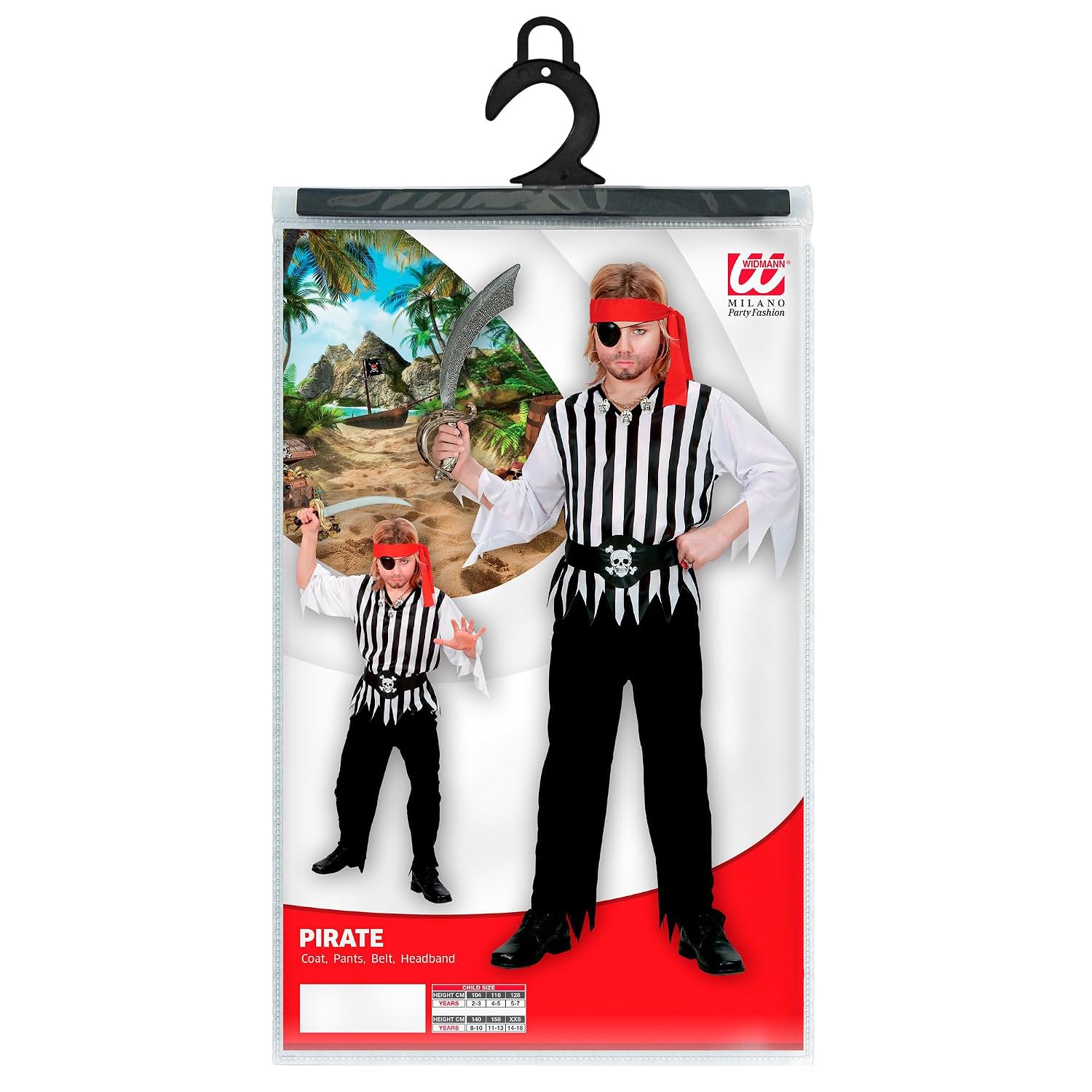 W WIDMANN MILANO Party Fashion — Costume enfant pirate corsaire – Image 3