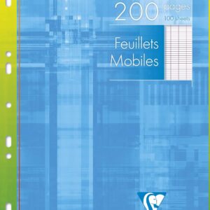 CLAIREFONTAINE — Étui de feuillets mobiles perforés A4 200 pages