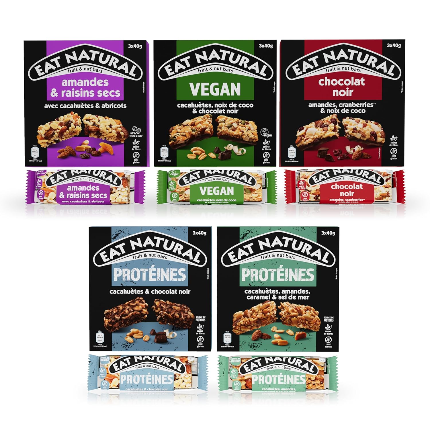 Barres protéinées sans gluten — cacahuètes et chocolat noir – Image 4