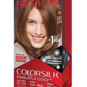 REVLON ColorSilk — Coloration châtain clair sans ammoniaque