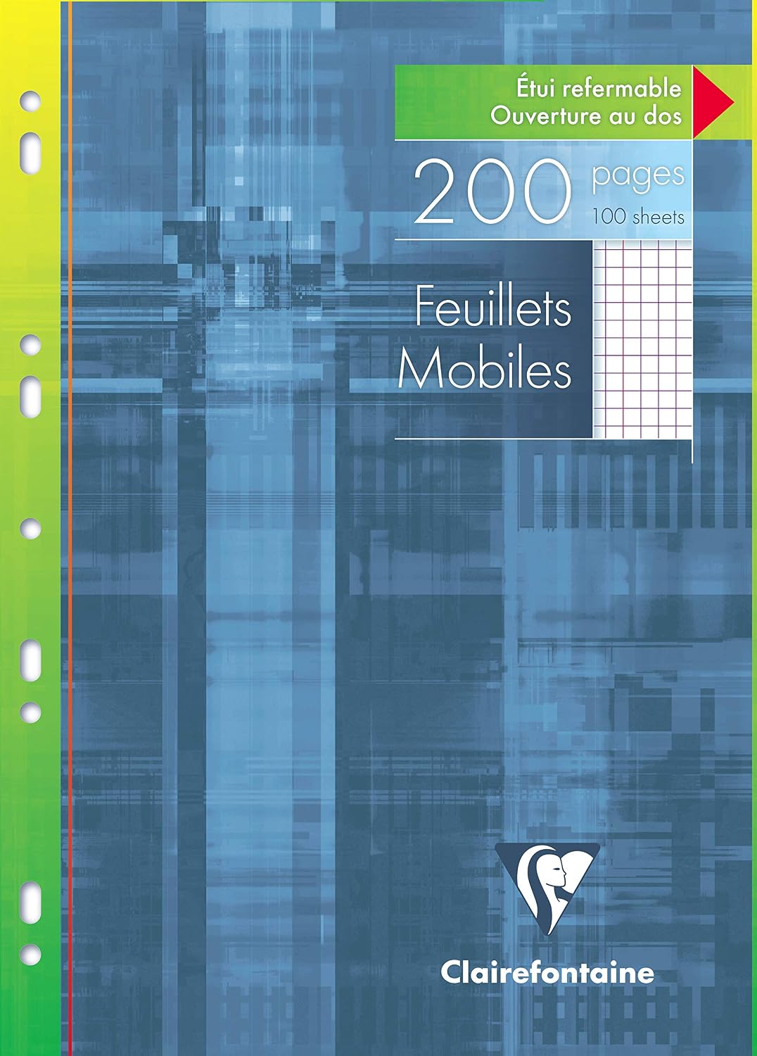 CLAIREFONTAINE — Feuillets mobiles perforés A4 200 pages 90 g