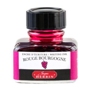 JACQUES HERBIN — Flacon d’encre 30 ml rouge bourgogne