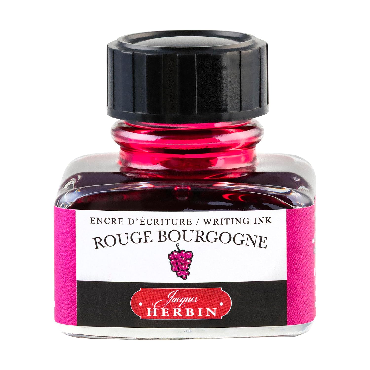 JACQUES HERBIN — Flacon d’encre 30 ml rouge bourgogne